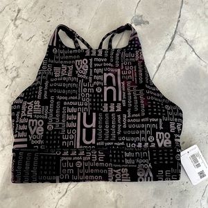 Lululemon Energy Bra High Neck Long Line Size 6